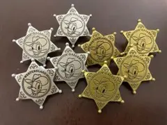 ディズニーランド　保安官バッジ　シューティングギャラリー　クリップ　ドナルド