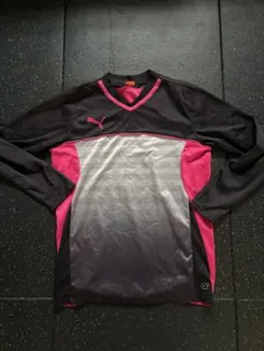 Puma 長袖シャツ 黒/ピンク M