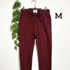 ロデオクラウンズ・M バーガンディ カジュアルパンツ 綿/レーヨン混