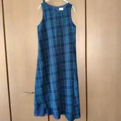 ARW　ロングワンピース　М　ノースリーブ　切り替え　アシンメトリー