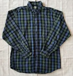 L.L.Bean シャツ チェック ネルシャツ 木タグ BD ボタンダウン