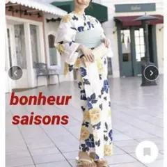 新品 bonheur saisons ボヌールセゾン 浴衣 単品 朝顔柄のサムネイル