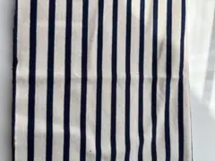 ストライプ柄ジャージー生地 ネイビーとホワイト