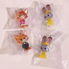 ズートピア2　めじるしアクセサリー ニック ジュディ　ガチャガチャ