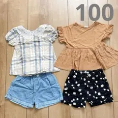 女の子夏服まとめ売り4点セット　バースデイ　ペアマノン　グローバルワークのサムネイル