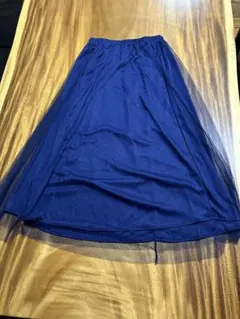 フレアスカート シフォン　L