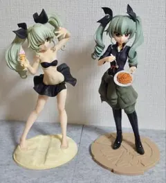 ガルパン アンチョビ フィギュア 2点セット ガールズ&パンツァー