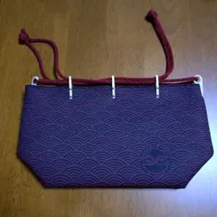 [和装小物]　印傳屋　鹿革　和装　巾着バッグのサムネイル