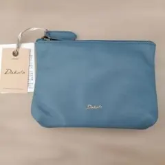Dakota レザー ポーチ ブルー