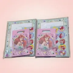 新品　リトルマーメイドアリエル シールつき　ミニおてがみセット　レターセット