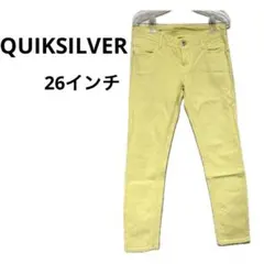QUIKSILVER イエローデニムパンツ　26インチのサムネイル