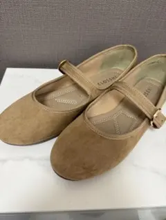 今だけ限定価格! 新品　しまむら　メリージェーン　バレーシューズ　ベージュLのサムネイル