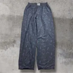 wishさん 90s Mix イージーパンツ パジャマパンツ　ブラック　サーフ柄