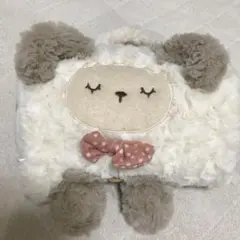 ミニブランケット　ひざ掛け　ふわふわひつじちゃん