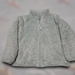 ユニクロ　フリース ジャケット ライトブルー110