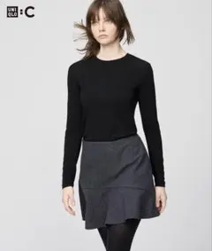 極暖　ヒートテックカシミヤブレンドクルーネックT