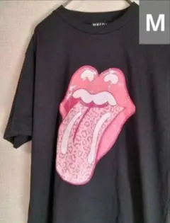 ローリングストーンズ　半袖Tシャツ　ブラック　メンズM