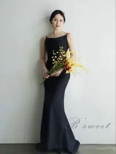 ブラックオフショルダードレス　ドレス