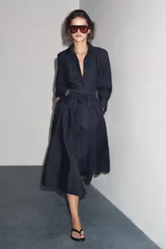 1回着用のみ⭐︎ ZARA ZW COLLECTION ポプリンシャツワンピース