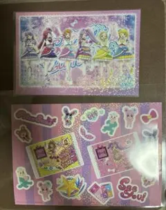 アイカツ プリパラ 特典 リバーシブルメモリアルフォト&オリジナルキラキラシール