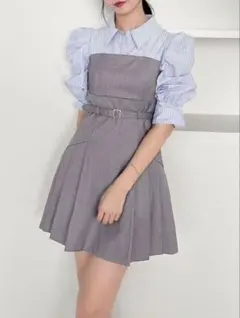 dazzlin レイヤードシャツミニワンピースのサムネイル