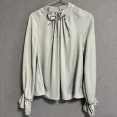 RUIRUE BOUTIQUE グレー 長袖ブラウス Mサイズ