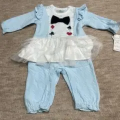 新品タグ付き アリス ロンパース 80サイズ ディズニーコーデ