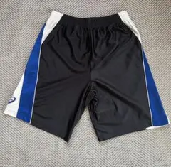 asics バスケットボールパンツ 黒/青/白