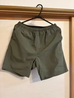 MUJI 撥水ナイロンポケッタブルショートパンツ M カーキのサムネイル