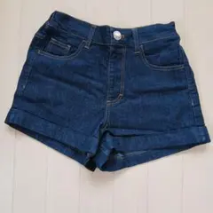 140サイズ ダークデニム ハーフパンツ