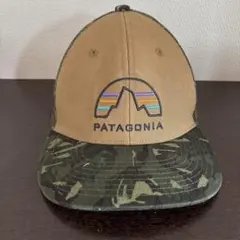 Patagonia パタゴニア 迷彩 レインボーロゴ スナップバックカモフラ