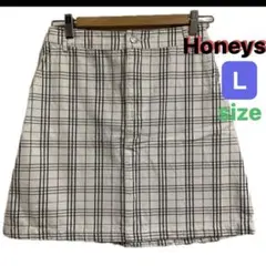 Honey's チェック柄 Lサイズ タイトスカート
