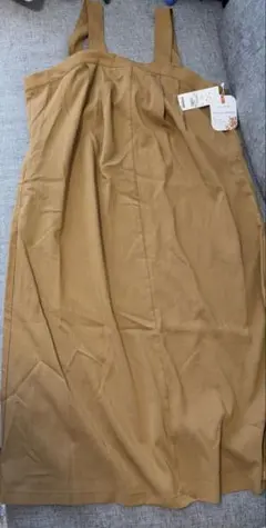 ジャンパースカート ワンピース サロペット ベージュ 3L わたしにあう服イオン