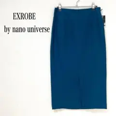 タグ付き★エックスローブ ナノユニバース タイトスカート 裾スリット ストレッチ