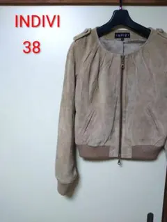 INDIVI　ブラウンブルゾン38のサムネイル