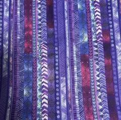 1210 Clothworks ファブリック 幾何学模様 紫系