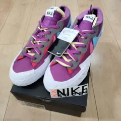 NIKE BLAZER LOW sacai kawsスニーカー 紫/青/赤/灰