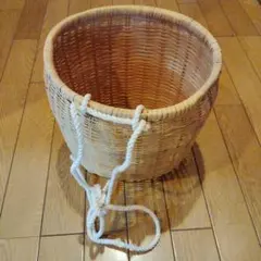 竹素材の収納バスケット　竹籠