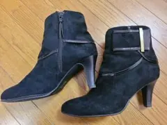 【tehen】スエード調ショートブーツ　ヒール