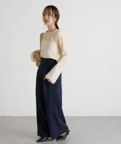 【新品/完売品】Discoat 刺繍レースブラウス アイボリー