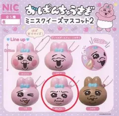 おぱんちゅうさぎ ミニ スクイーズ マスコット 2 ぷんぷん
