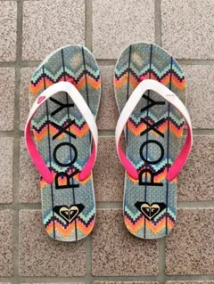 ROXY ビーチサンダル 総柄