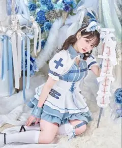 マリームーン コスプレ 天使界隈 水色 チャイナ - メルカリ