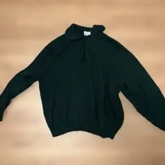 EMMA CLOTHES ダークグリーン M ハイネックセーター