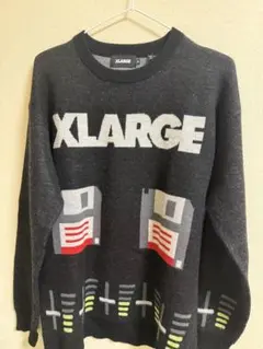 XLARGE グラフィックニット Mサイズ ブラック