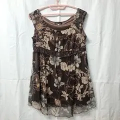 Livre claire 花柄 チュニック フレア コテージコア 森ガール