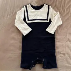 【最終値下げ】セーラー襟ロンパース　韓国子供服