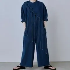 perna デニムオールインワン