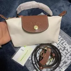 新品LONGCHAMP ショルダーバッグ ベージュ XS