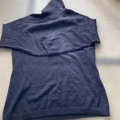 2/10まで ウール100% 黒 ハイネックセーター M